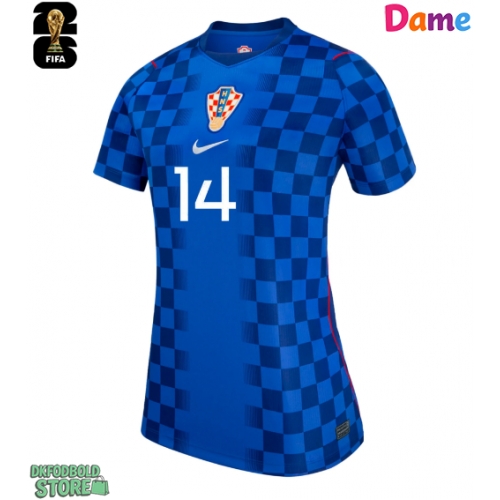 Kroatien Ivan Perisic #14 Replika Udebanetrøje Dame VM 2026 Kortærmet